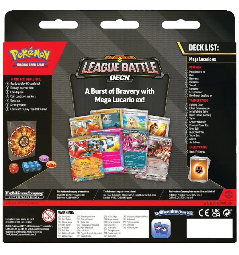 Pokémon Mega Lucario ex League Battle Deck